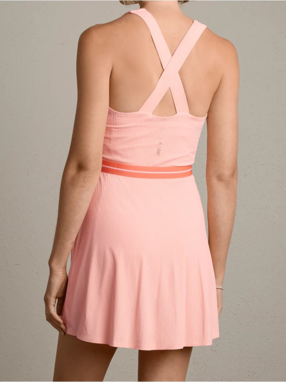 Rhone lightspeed Court tennis dress in coral blush M
